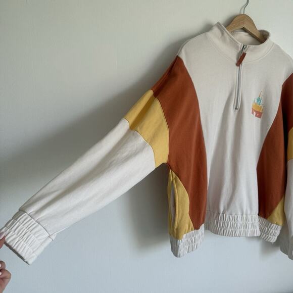 Disney World “ Living My Best Life” 1/4 Zip Pullover Sweatshirt Pockets Logo 1X - Picture 3 of 11